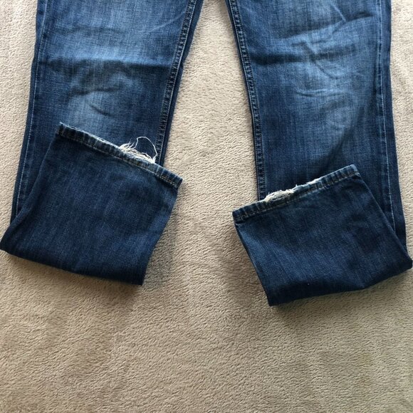 Levis Mens Jeans Size 34x32 514 Slim Straight Classic Fit Blue Denim Casual - Picture 11 of 16